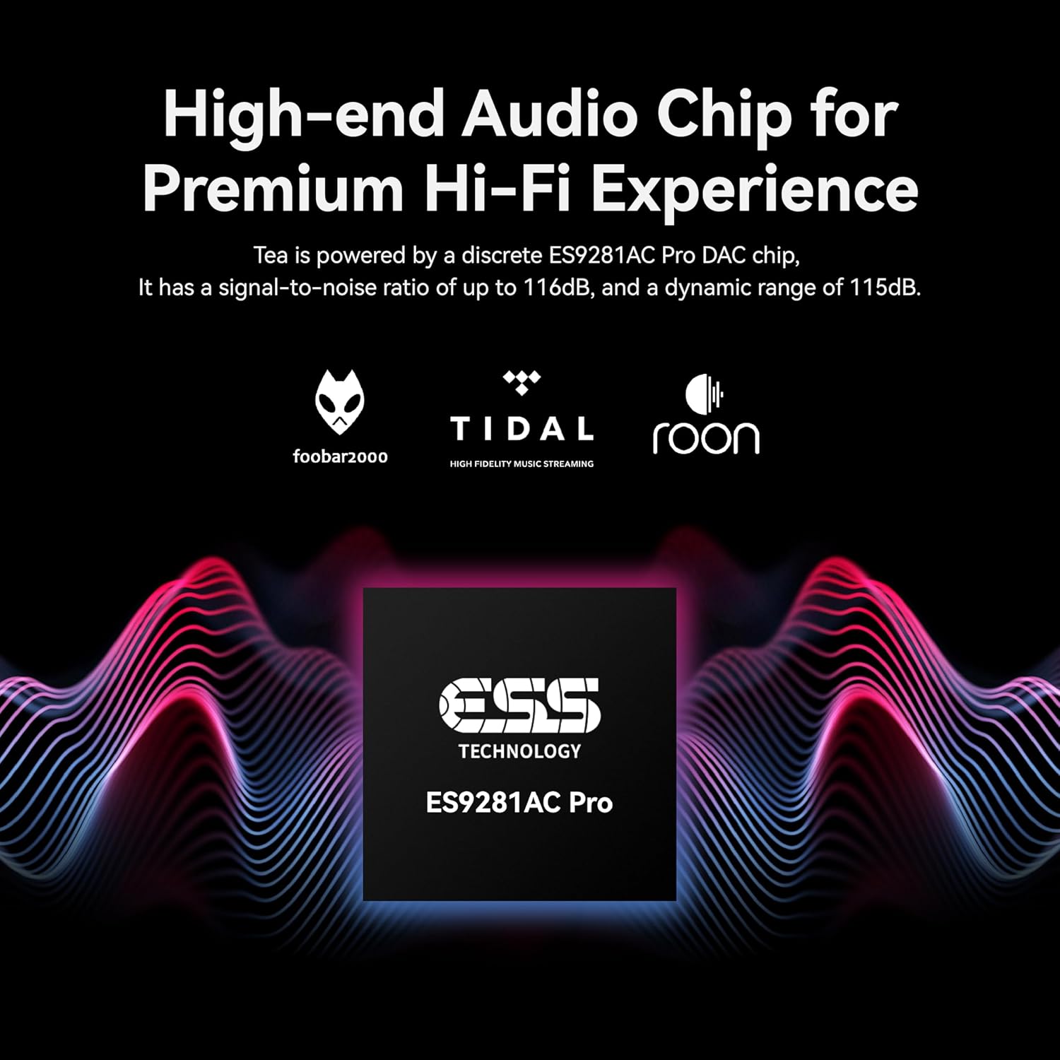 Khadas Tea Portable Headphone Bluetooth Amplifier,HiFi Hi-Res DAC USB Bluetooth 5.0, LDAC/aptX HD, PCM, DSD, MQA 32bit/384KHz ESS ES9281ACPro Qualcomm QCC5125 (Teal Blue)