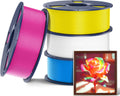 SUNLU CMYK PETG Printing Filament 1.75mm 4kg Bundle,Compatible with AMS and Regular FDM 3D Printers.Individually Vacuum Packed,4kg in Total,1kg per Spool,4 Packs,White+Cyan+Magenta+Yellow.