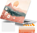 Case for MacBook Air 15 Inch 2025 2024 2023 Release M4 A3241 M3 A3114 M2 A2941, Hard Shell with Screen Protector & Keyboard Cover, Compatible with Touch ID, Mountains