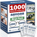 1000 Count Lens Wipes for Eyeglasses – Pre-Moistened, Individually Wrapped Eyeglass Cleaning Wipes – Scratch-Free, Streak-Free Glasses Cleaner Wipes for Sunglasses & Camera Lens – Bulk Pack