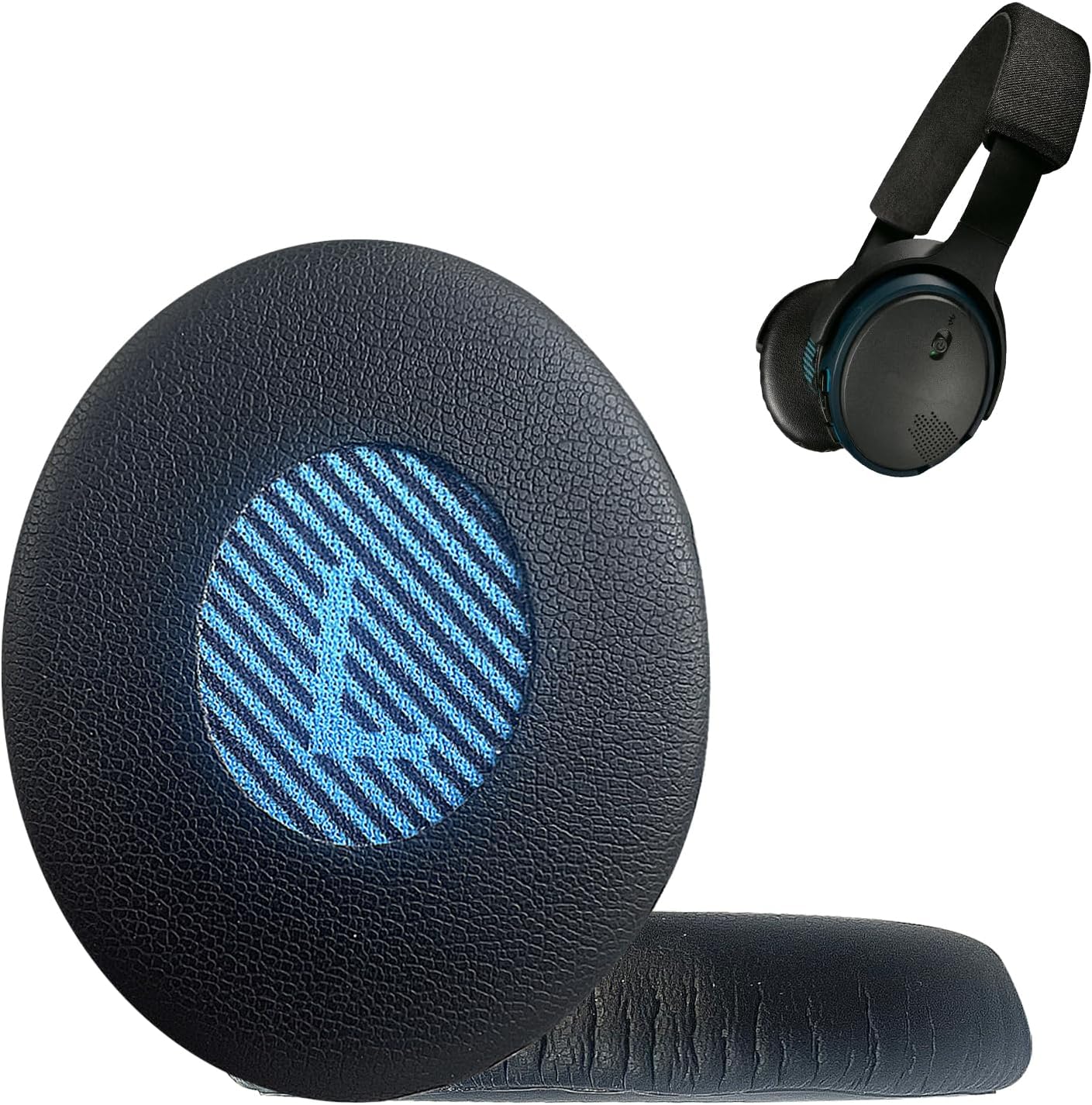 Replacement Ear Pads for Bose Ear 2 (OE2 & OE2i)/ SoundTrue On-Ear (OE),Headphones Ear Cushions Covers for SoundLink On-Ear (OE) Headset Accessories Ear Cups Repair Part 1 Pair-Black