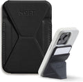 MOFT Magnetic Wallet Stand Compatible with iPhone 16/15/14/13/12 Series, Angle Adjustment & Magsafe Compatible MOVAS Phone Stand,Jet Black