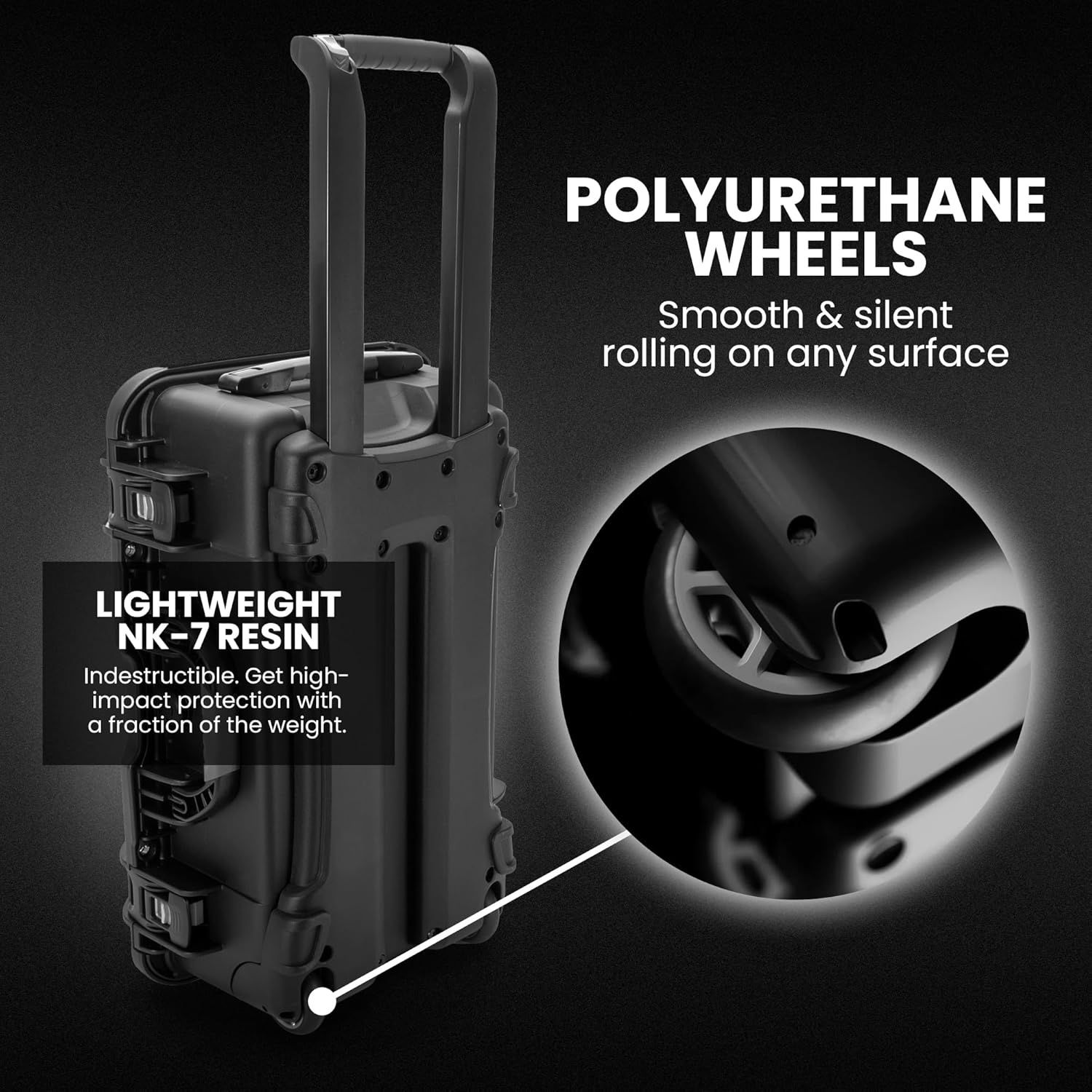 NANUK Wheeled Series 935 Lightweight NK-7 Resin Waterproof Protective Case