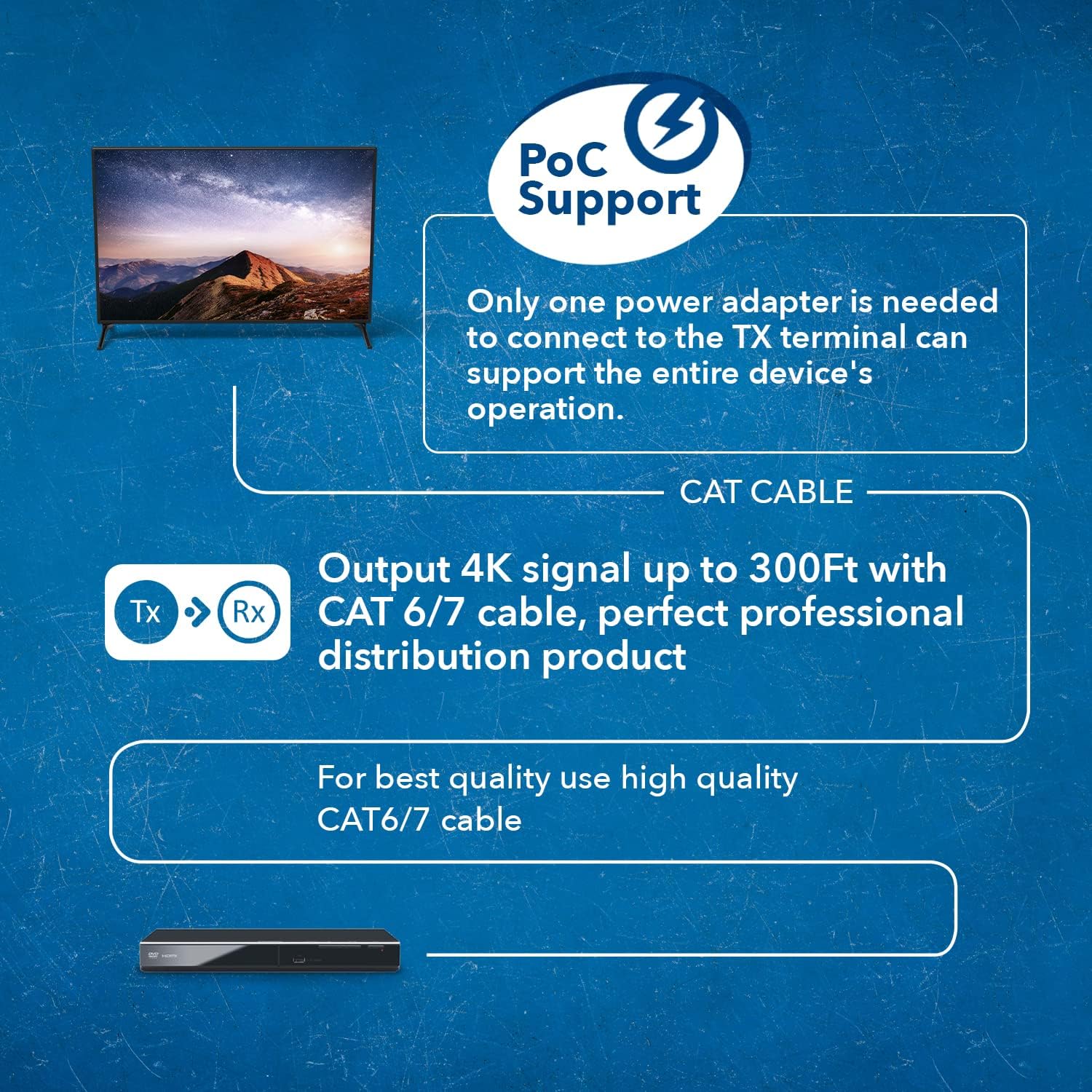 OREI 8X8 4K HDMI Matrix Switcher Extender - HDBaseT UltraHD 4K @ 60Hz 4:4:4 Over Single CAT5e/6/7 Cable with HDR, CEC & IR Control, RS-232 - Up to 400 Ft - Additional 8 Loop Out - 8 Receivers