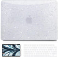 B BELK Compatible with MacBook Air 13 inch Case 2025 2024 2023 2022 M4 M3 M2 A3240 A3113 A2681, Plastic Hard Shell+Keyboard Cover+Screen Protector for MacBook Air 13.6 inch Case, Shiny Colorful Clear