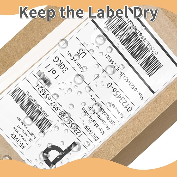 4.5" x 5.5" Shipping Label Sleeves Plastic Envelopes Self-Adhesive Top Loading - Image 3