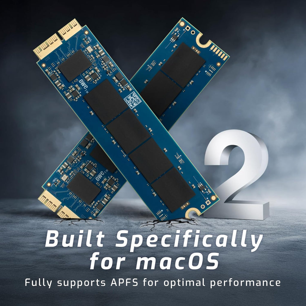OWC 2.0TB Aura Pro X2 (GEN 4) SSD Upgrade Compatible with Mac Pro (Late 2013), High Performance NVMe Flash Upgrade, Including Tools & heatsink