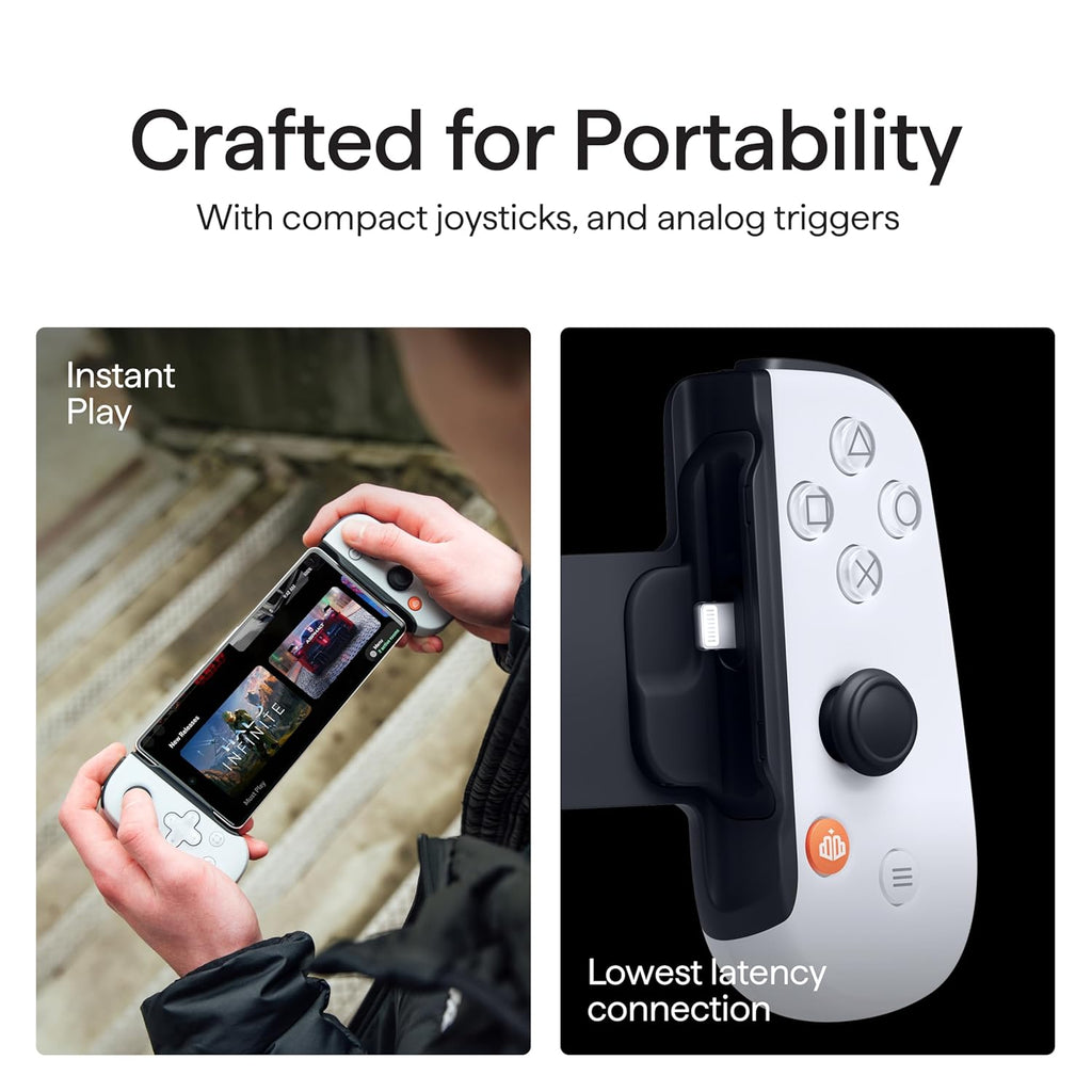 BACKBONE One Mobile Gaming Controller for iPhone (Lightning) - PlayStation Edition - 2nd Gen - Turn Your iPhone into a Gaming Console - Play Xbox, PlayStation & More (3 Months Apple Arcade Included)