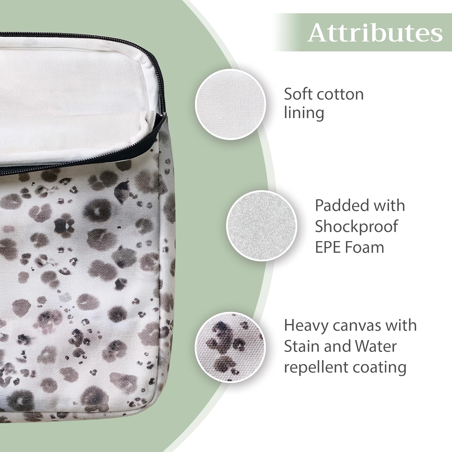 Maison d'Hermine Laptop bag with front pocket Stain and water repellent Cotton canvas