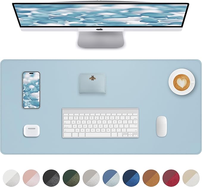 PU Leather Desk Mat Protector by AFIING