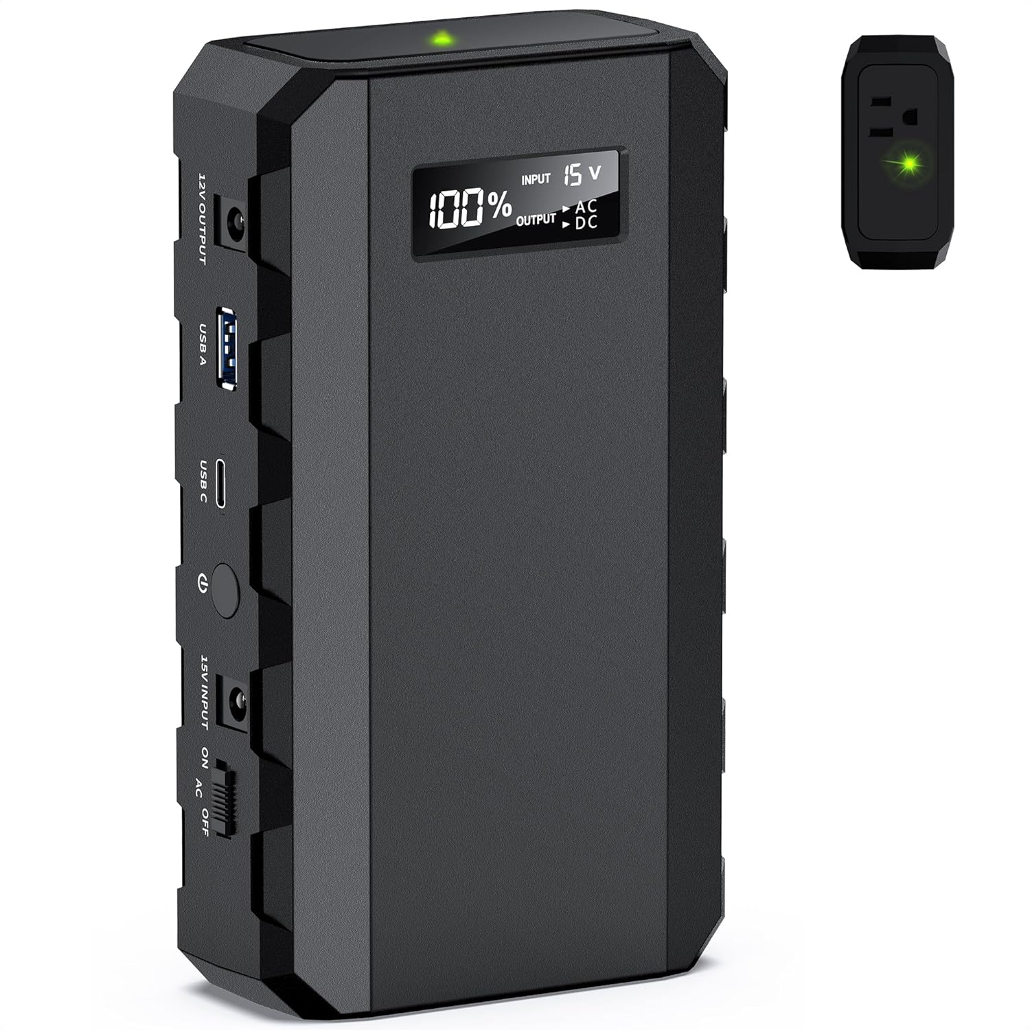 Apowking Power Bank with AC Outlet,65W Portable Laptop Battery Bank Fast Charging,88.8Wh/24000mah Power Station for Outdoor Camping PowerBank Travel Home Power Backup