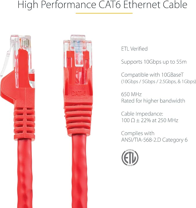 StarTech 10ft CAT6 Cable - Image 2
