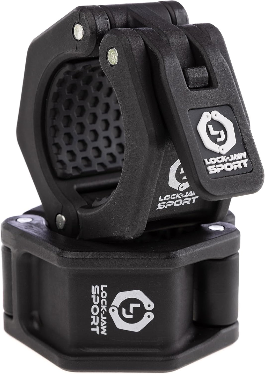 Lock-Jaw Sport Olympic Barbell Collar - Quick Release Barbell Clamp (Black)