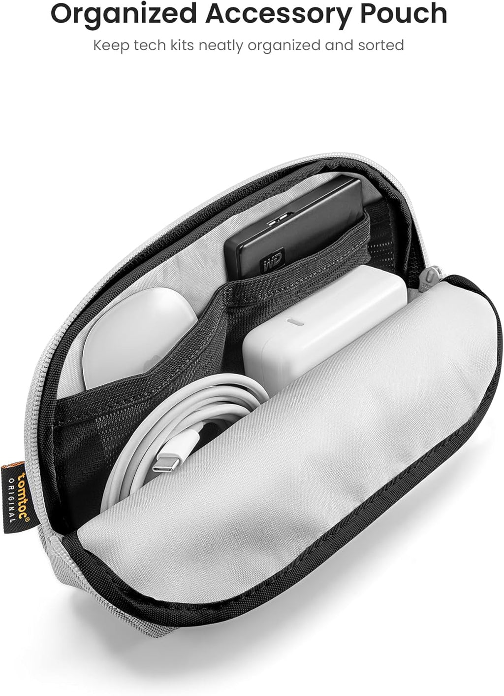tomtoc 360 Protective Laptop Sleeve Set for 14-inch New MacBook Pro M4/M3/M2/M1 Pro/Max A3112 A3401 A3185 A2992 A2918 A2779 2024-2021, Water-Resistant MacBook Case Bag with Organized Accessory Pouch