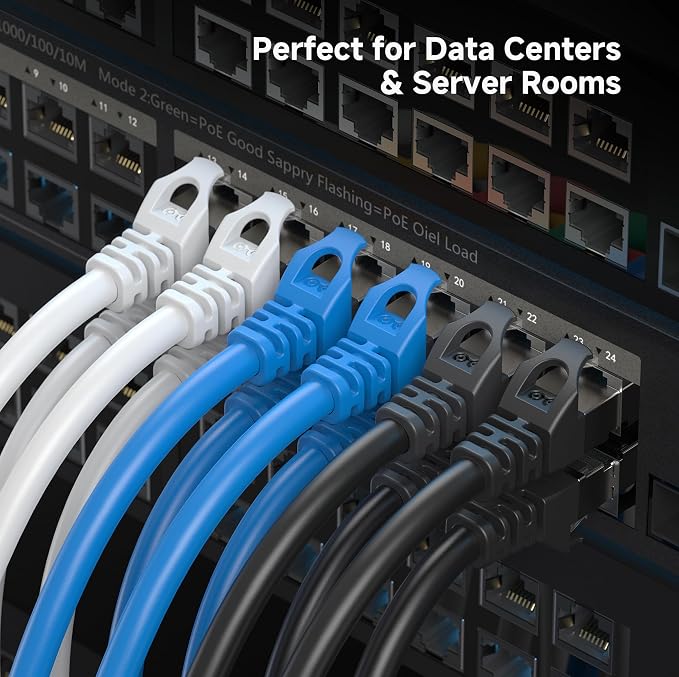 Cable Matters 10Gbps 5-Pack Snagless Shielded Cat 6A Ethernet Cable - 10ft - Image 8