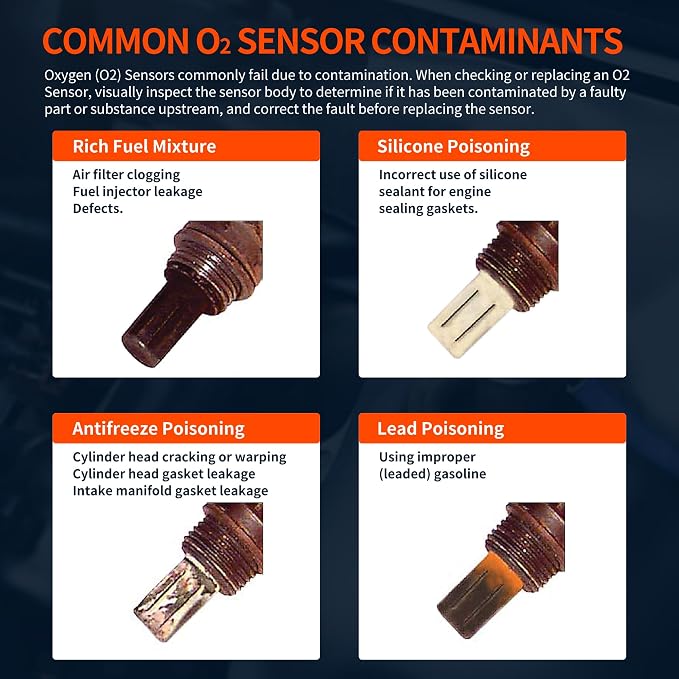 HiSport 250-241128 250-24491 O2 Oxygen Sensor Upstream and Downstream 4PCS - Image 6