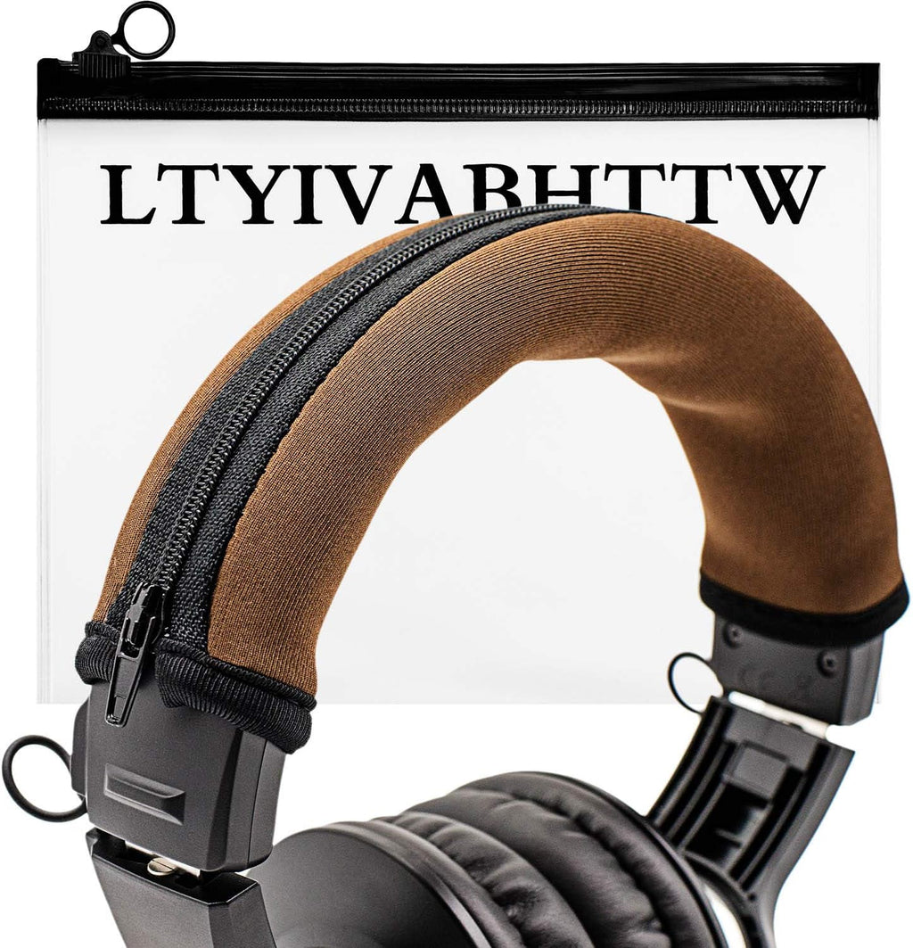 Replacement Headband Cover Compatible ATH M50X M50 M40X M40 M30X M20X Headphones (Brown)