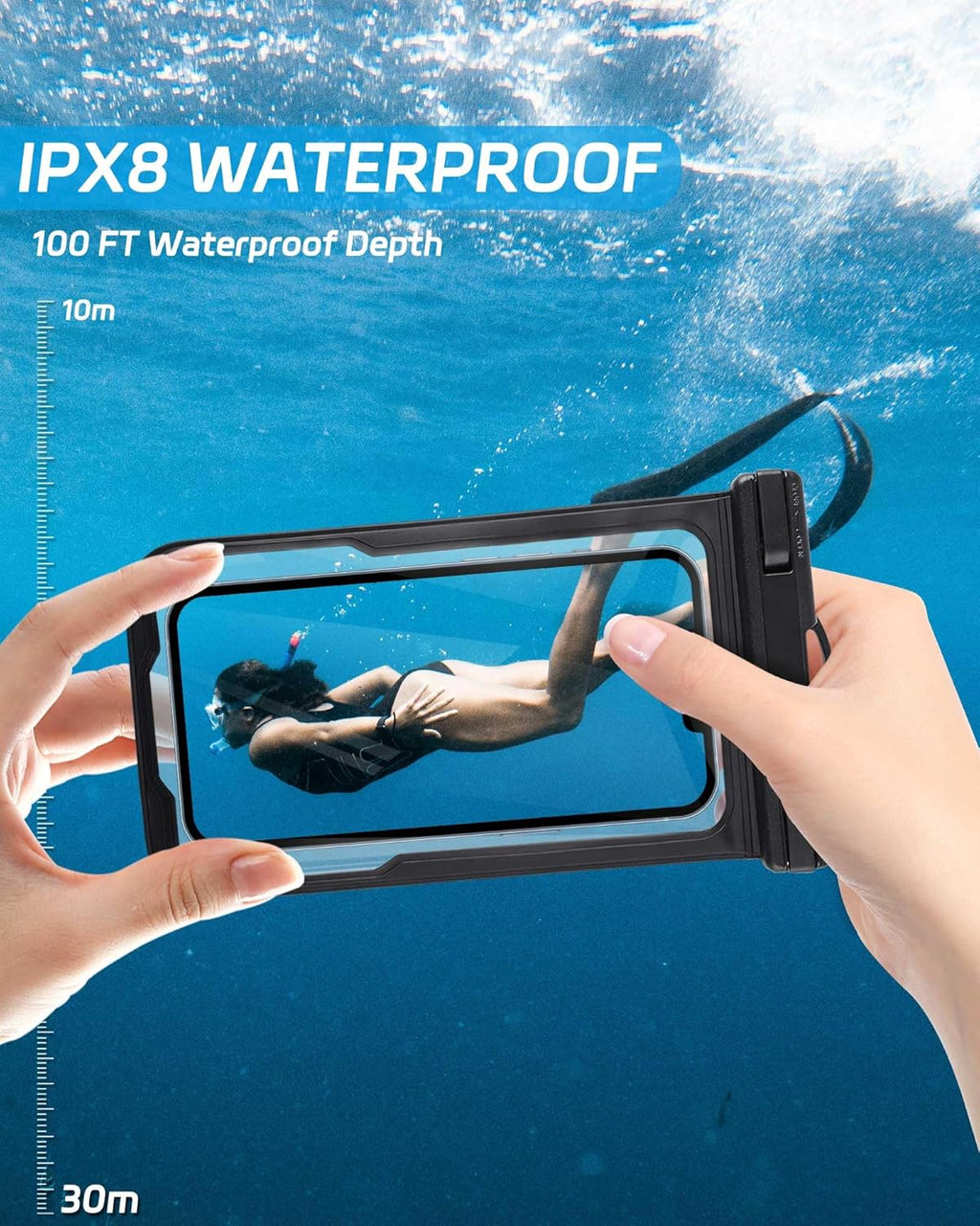 Waterproof Phone Pouch for Cruise Essentials 2025, Beach Vacation Essentials Cruise Ship Essentials Must Haves for Travel, Dry Bag Case for iPhone 16 15 14 13 12 Plus Pro Max Galaxy Pixel 2 Pack