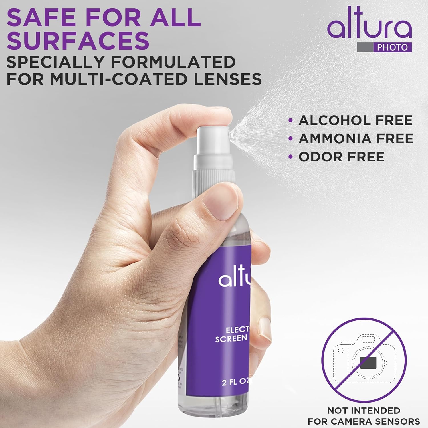 Altura Photo Camera Cleaning Kit - Camera Accessories Electronics Bundle - Lens Cleaner Spray, Brush, Pen, Cloths, Wipes, Air Blower - DSLR Photography Accessories Lens Cleaning Kit Photographer Gifts