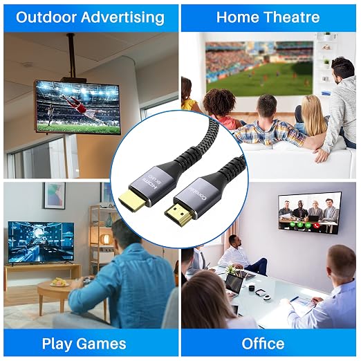 8K HDMI 2.1 Cable 2 FT, Real Certified 48Gbps Ultra High Speed HDMI® Cable - Image 4