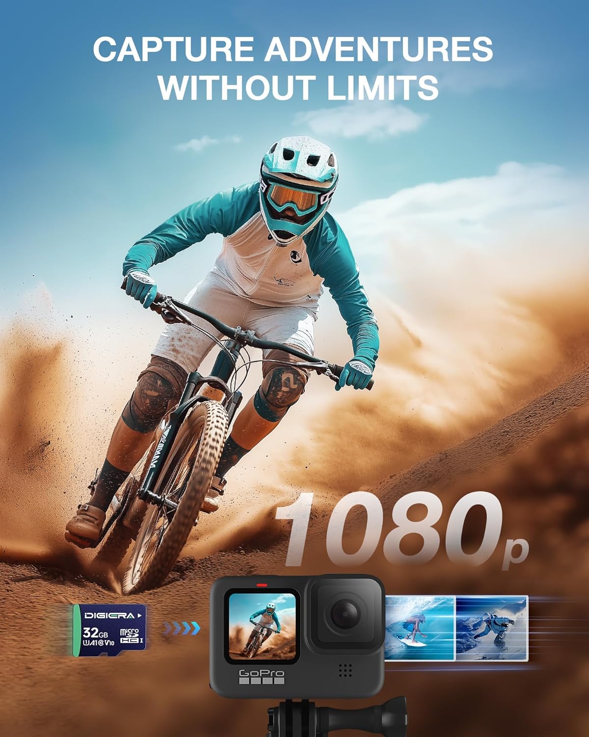 32GB CT100 microSDHC UHS-I Memory Card with Adapter - up to 100MB/s, C10, U1, V10, Full HD, A1, Micro SD Card for Smartphones, Tablets, Cameras, Gaming Consoles, and Drones (5 Pack)
