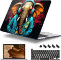 for MacBook Pro 16 inch Case 2019 2020 Release Model A2141, Plastic Hard Shell Cover with Keyboard Cover & Screen Protector for MacBook Pro 16 inch with Touch Bar & Touch ID, Elephant Hoodie