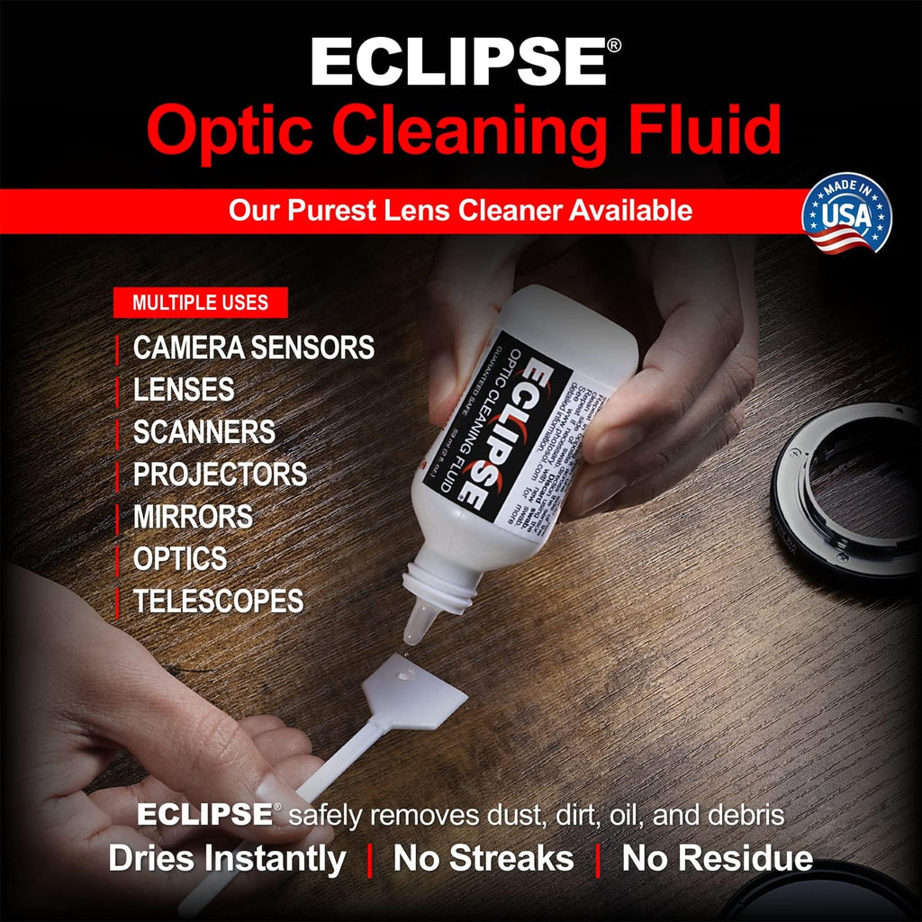 Photographic Solutions Digital Survival Kit - Type-3 (24mm) Sensor Swabs, PEC-PAD Photo Wipes, E-Wipe Packet, Eclipse Optic Cleaning Fluid - Camera Cleaning Kit with Travel Bag