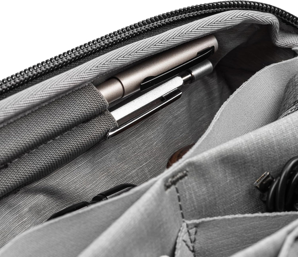 Peak Design Tech Pouch, Charcoal, Electronics Organizer for Travel or Everyday Carry, Origami-Style Storage, Cable Pass-Through, Weatherproof Recycled Nylon, Gear Carry Bag for Men and Women