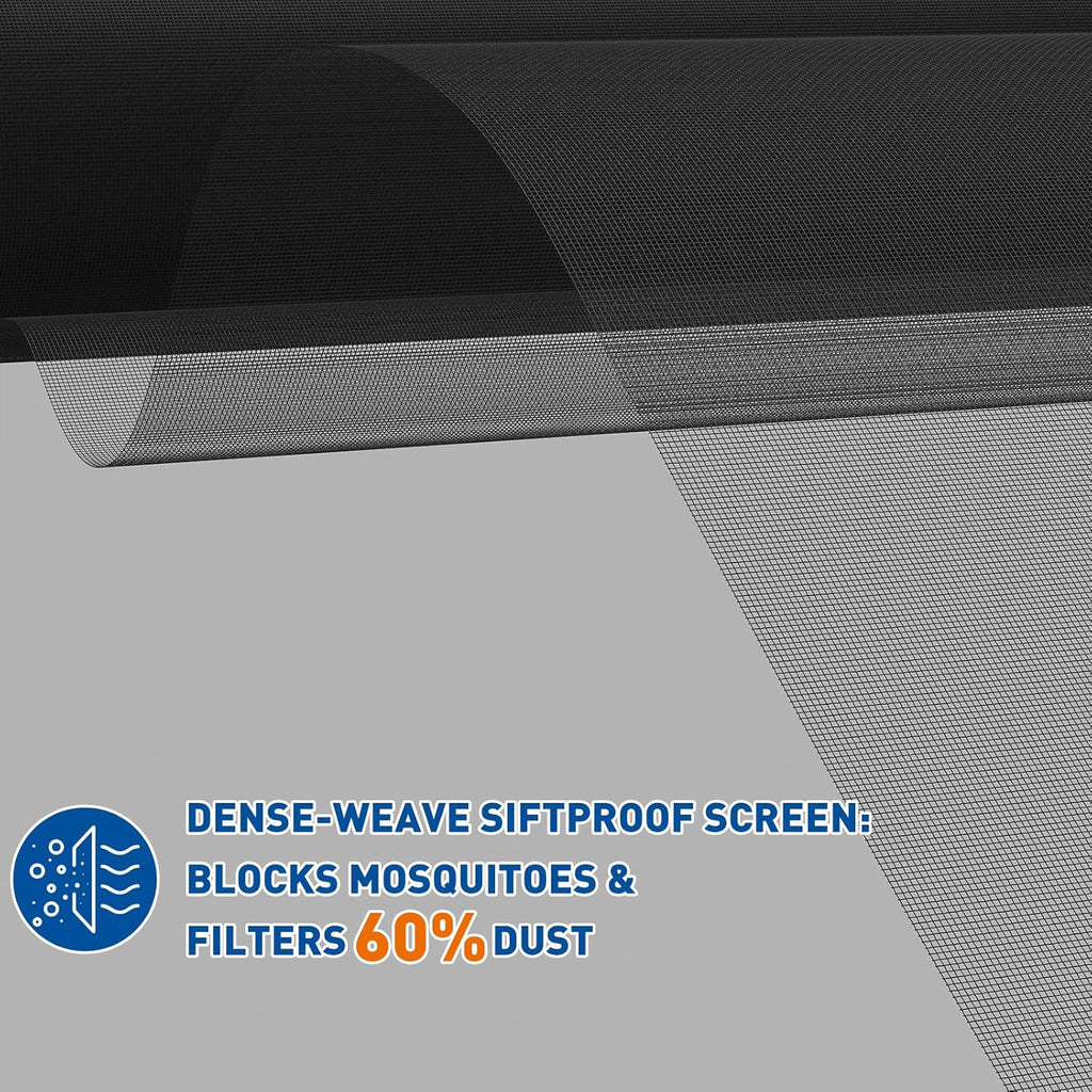 MAGZO Window Screen Replacement Mesh Roll, 37.4in × 16.4ft Upgraded Density 48x48 Mesh 0.12mm WD High Definition Siftproof Screen for Porch Doors Repair Kit, Ideal for Patio, Sliding Doors