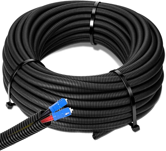 Sasylvia 1/2" x 300 ft Split Wire Loom Tubing Automotive Wire Loom Assortment by Sasylvia