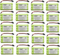 HQRP 20-Pack Cordless Phone Battery Compatible with Uniden PowerMax 5.8GHz 30878864022, Powermax 2.4 GHz, GE TL26402, GP 80AAALH3BMX, 80AAALH3BMZ Replacement
