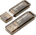 INLAND Micro Center Super Speed 2 Pack 32GB USB 3.0/USB3.1 Gen1 Flash Drive Gum Size Memory Stick Thumb Drive Data Storage Jump Drive (32G 2-Pack)