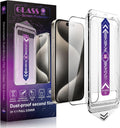 2 Pack Screen Protector Tempered Glass for iPhone 16 Pro Max 6.9-Inch Auto Dust Removal, No Bubbles, High Definition Clear, Easy Installation