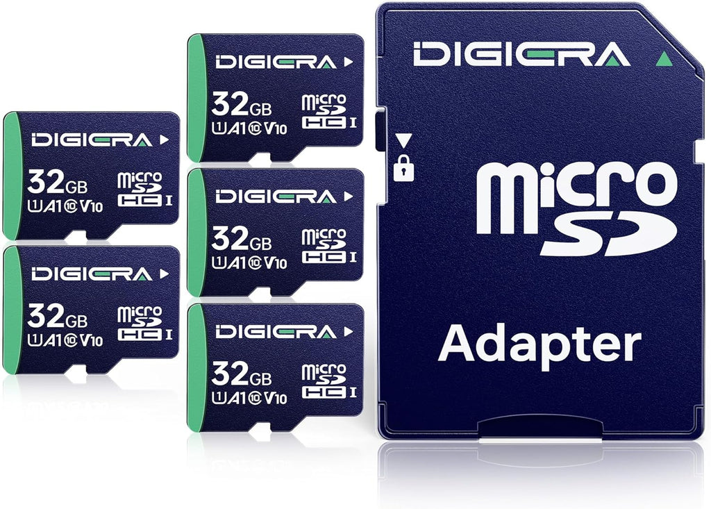 32GB CT100 microSDHC UHS-I Memory Card with Adapter - up to 100MB/s, C10, U1, V10, Full HD, A1, Micro SD Card for Smartphones, Tablets, Cameras, Gaming Consoles, and Drones (5 Pack)