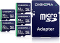 32GB CT100 microSDHC UHS-I Memory Card with Adapter - up to 100MB/s, C10, U1, V10, Full HD, A1, Micro SD Card for Smartphones, Tablets, Cameras, Gaming Consoles, and Drones (5 Pack)