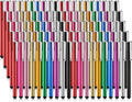 Outus 100 Pieces Stylus Pen Slim Touch Screen Stylus Universal Capacitive Digital Pen Compatible with iPad, iPhone, Samsung, Tablet, Most Devices with Capacitive Touch Screen, 10 Colors