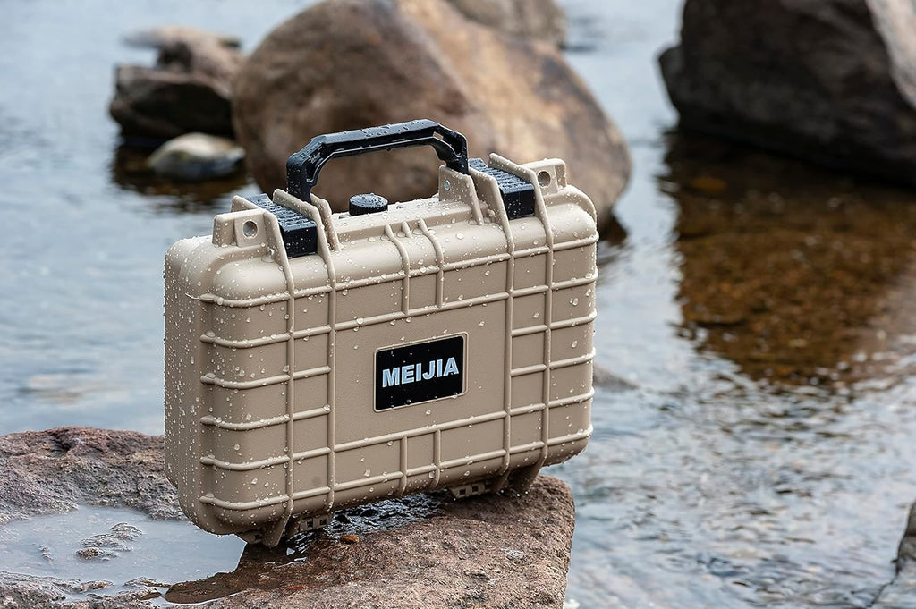 MEIJIA Portable All Weather Waterproof Protective Hard Case, Small Camera Case,Dry Case with Customizable Foam,Fit Use of Drones, Camera,Equipments, 11.65 ”x8.35”x3.78”