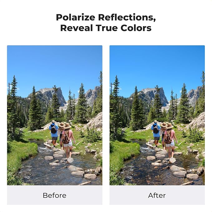 K&F CONCEPT Magnetic 55mm Circular Polarizers Filter - Image 3