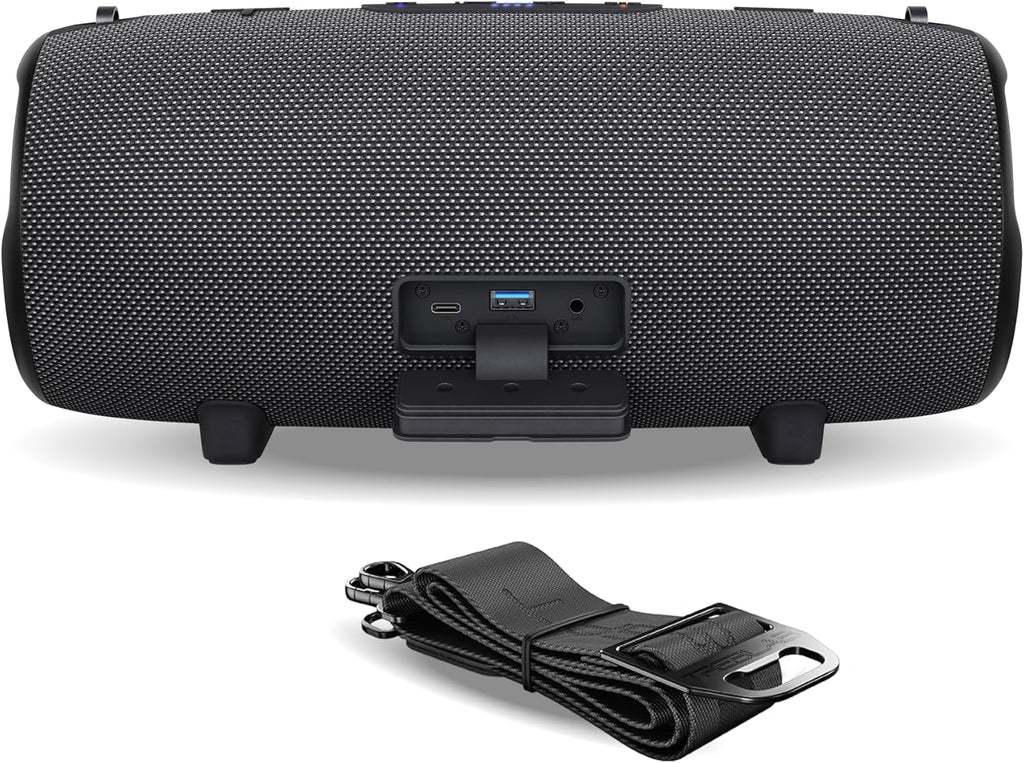 TREBLAB Ultra Loud Wireless Speaker - 60W Stereo Sound with Deep Bass, 20H Playtime, Powerbank, Waterproof, Loudest Portable Bluetooth Speaker for Home, Outdoor Party, Beach, Work, Travel, HD-Max