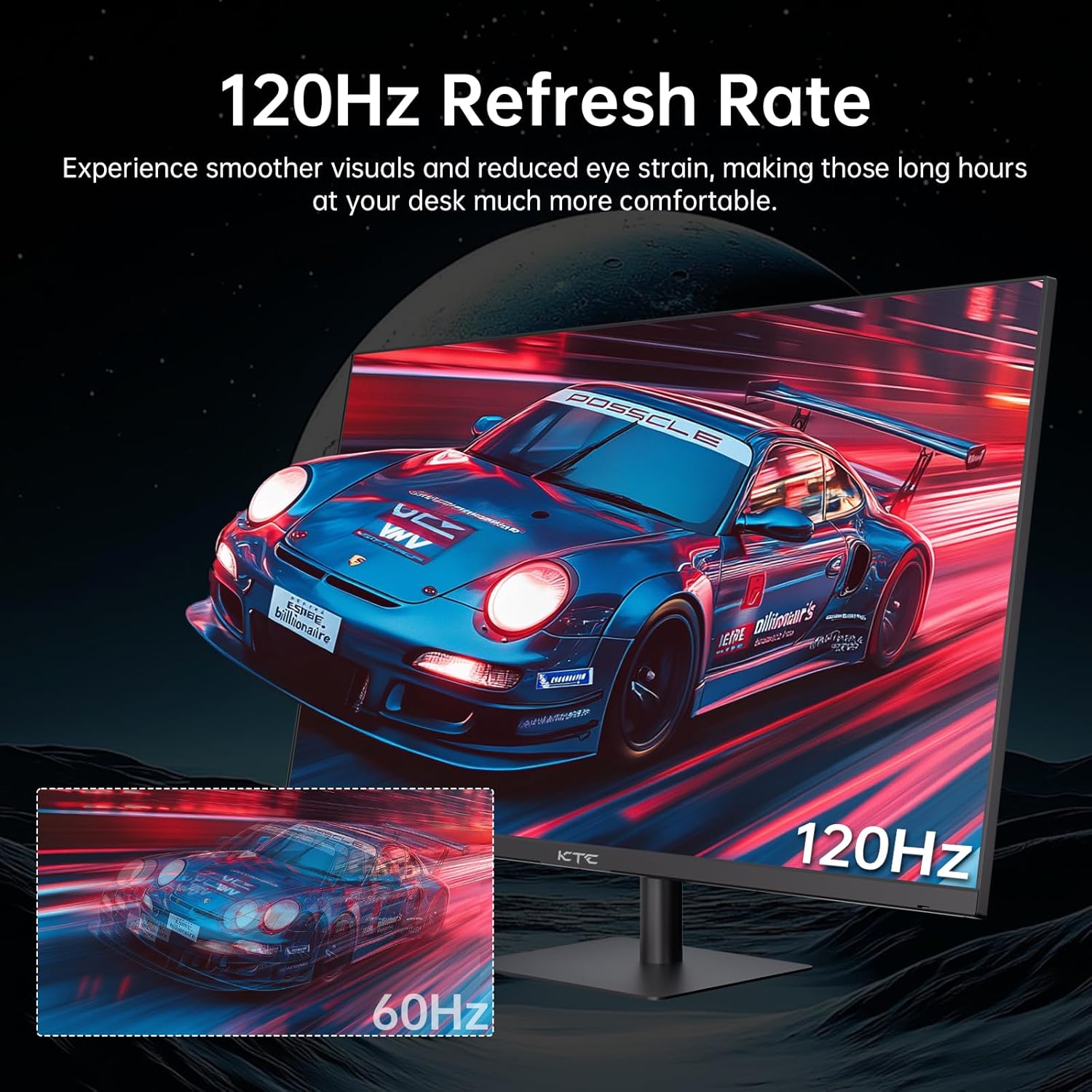 KTC 32 Inch 2K Computer Monitor, IPS 1440p Monitor with Ultra-Thin Bezels, HDR10, Freesync/G-sync, HDMI/DP Ports, Tilt Adjustable, Eyecare, Ideal for Business, Office, and Casual Gaming