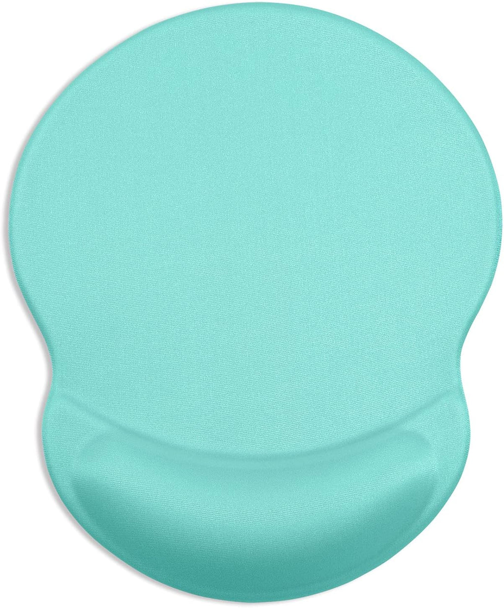 ITNRSIIET Ergonomic Mouse Pad with Gel Wrist Support Small Wrist Rest Smooth Surface Non-Slip PU Base Comfortable Office Supplies Pain Relief, 8.7 x 7.2 inches, Green