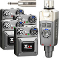 Xvive U4R4 Wireless in-Ear Monitor System Professional IEM System,1 Transmitter and 4 Beltpack Receiver for Studio, Band Rehearsal,Live Performance(U4R4)