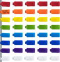 Mr-Label – 40 Pcs 0.78" x 3.54" Hook and Loop Cable Labels –Cord Tags – Upgraded Writable Cable Wraps for Clear Writing - Writable Wire Labels for Cable Management | Electronics Computers (8 Colors)