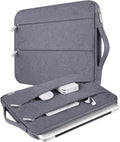 Voova Laptop Sleeve Carrying Case 13 13.6 Inch Compatible with MacBook Air 13 M1/M2/M3/M4, MacBook Pro 13/14, IPad Pro 13, Waterproof Slim Computer Cover Bag, Grey