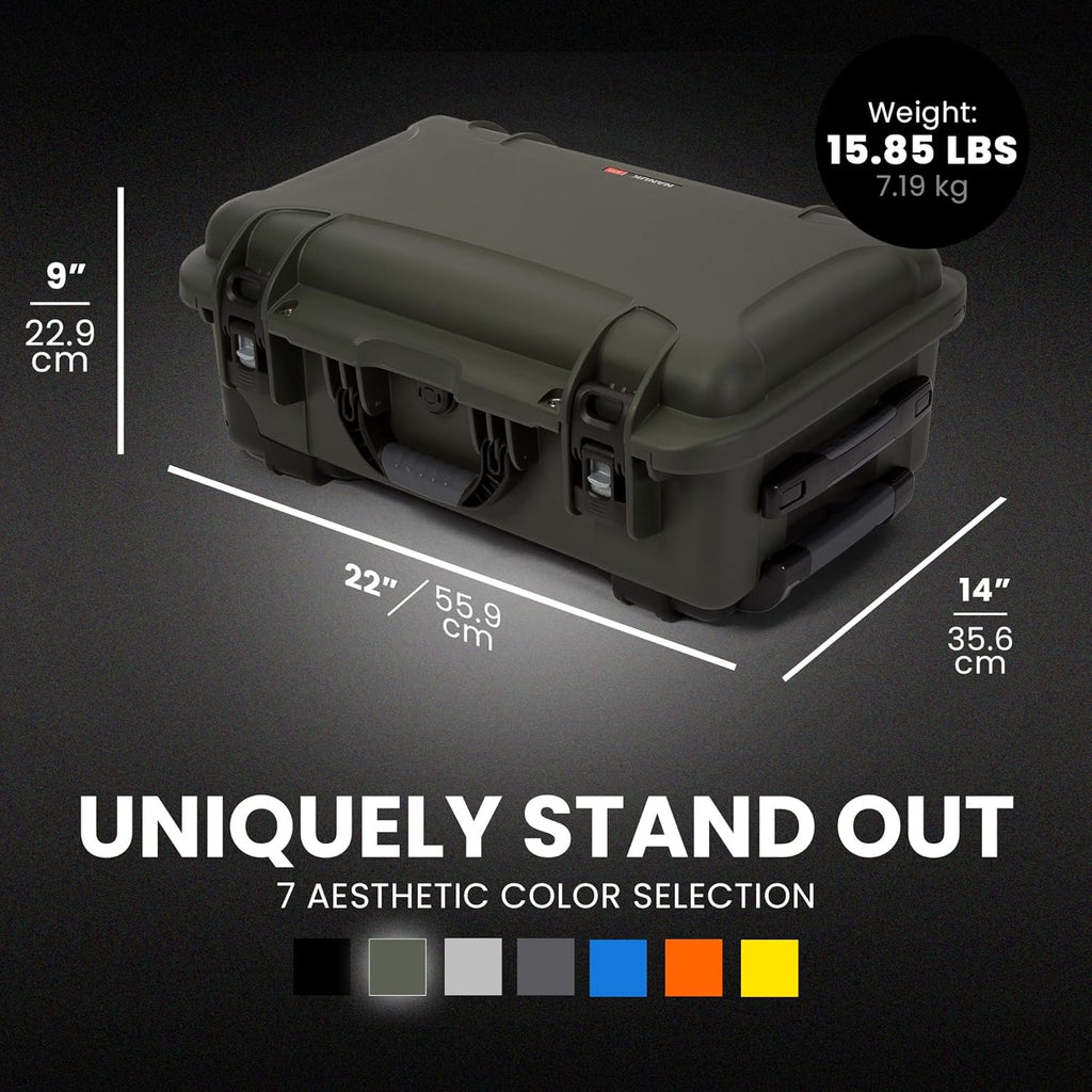 NANUK Wheeled Series 935 Lightweight NK-7 Resin Waterproof Protective Case