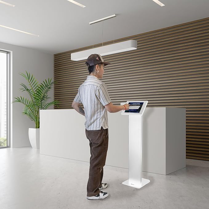 Mount-It! Anti-Theft iPad Floor Stand Kiosk, Locking Tablet Floor Stand - Image 3