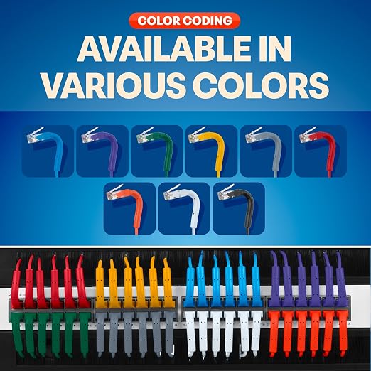 Everest Ultra Slim Cat6a Ethernet Patch Cables 1ft Yellow - Image 6