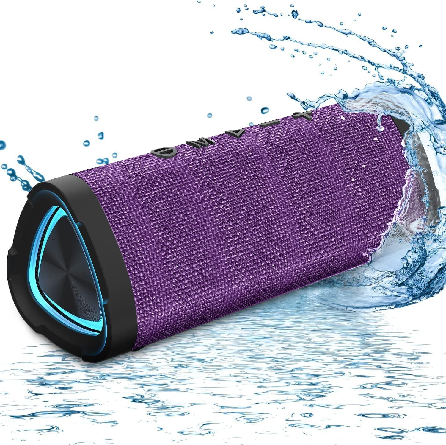 Vanzon Bluetooth Speakers V40 Portable Wireless Speaker V5.0 with 24W Loud Stereo Sound, TWS, 24H Playtime & IPX7 Waterproof, Suitable for Travel, Home&Outdoors,Hij-Purple