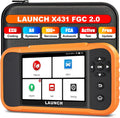 LAUNCH X431 Creader Elite 2.0 FGC OBD2 Scanner,ECU Coding, Bi-Directional Scan Tool for Ford, for GM, for Chrysler,100+ Reset, Full System Diagnose, FCA AUTOAUTH, AUTOVIN, Lifetime Free Update