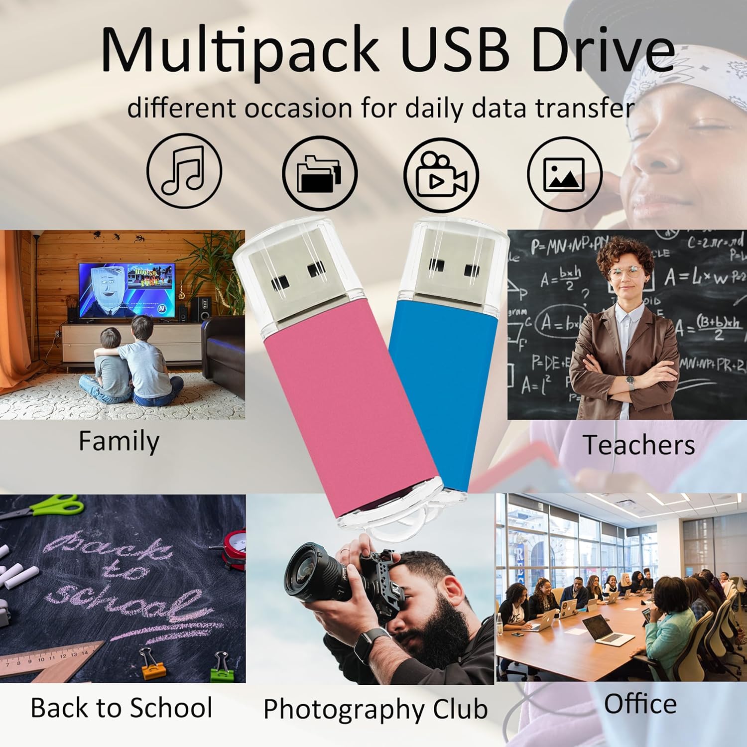8GB FAT32 USB Flash Drive 20 Pack Nicepicten Bulk USB 2.0 Thumb Drives 20Pack Metal Jump Zip Drive Memory Stick Pendrive Memoria USB 8 GB with 20PCS Lanyard Label - Mixcolor 20 X 8GB Flash Drives